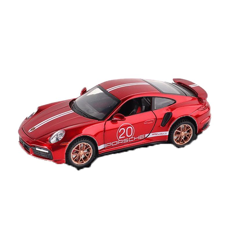 Моделирование 1:32 Porsche 911 Turbo S Легкосплавная Гоночная Машинка Металлическая Литая Модель Детская Игрушка Подарок для Детей Подарок на День Рождения Для Мальчиков