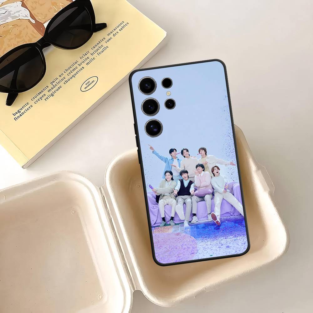 Чехол для телефона Samsung Galaxy Case S25 S23 S22 S21 S30 S20 S10 Ultra Plus FE с изображением KPOP B-BTS, мягкий чехол из ТПУ