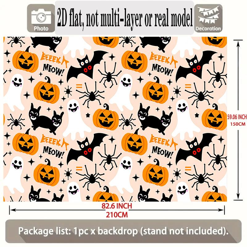 Party Backdrop Halloween Flat Banners Patterned Celebrations Wedding Enthusiasts Celebration Photo Booth Front Door Decor