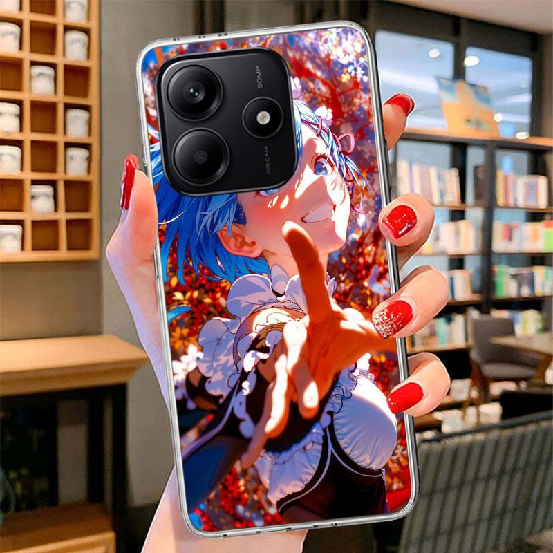 Чехол для телефона R-Rem Re Zero Аниме для Xiaomi Redmi Note 15 14 13 12 11 10 Pro Plus 14S 12S 11S 11T 11E 10S Мягкий Чехол-Оболочка Redmi