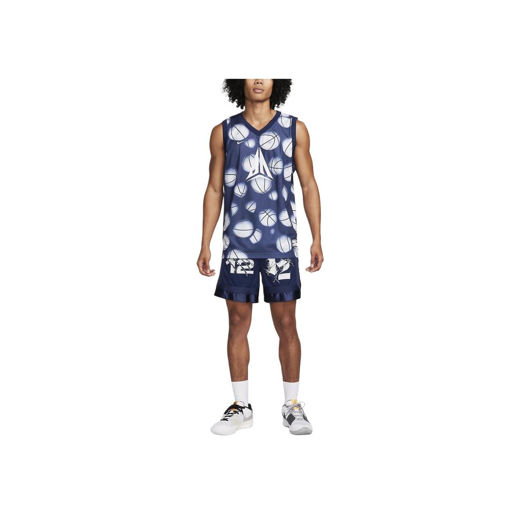 Nike Баскетбольная майка Dri-Fit DNA с V-образным вырезом без рукавов для мужчин, синяя FN2977-085