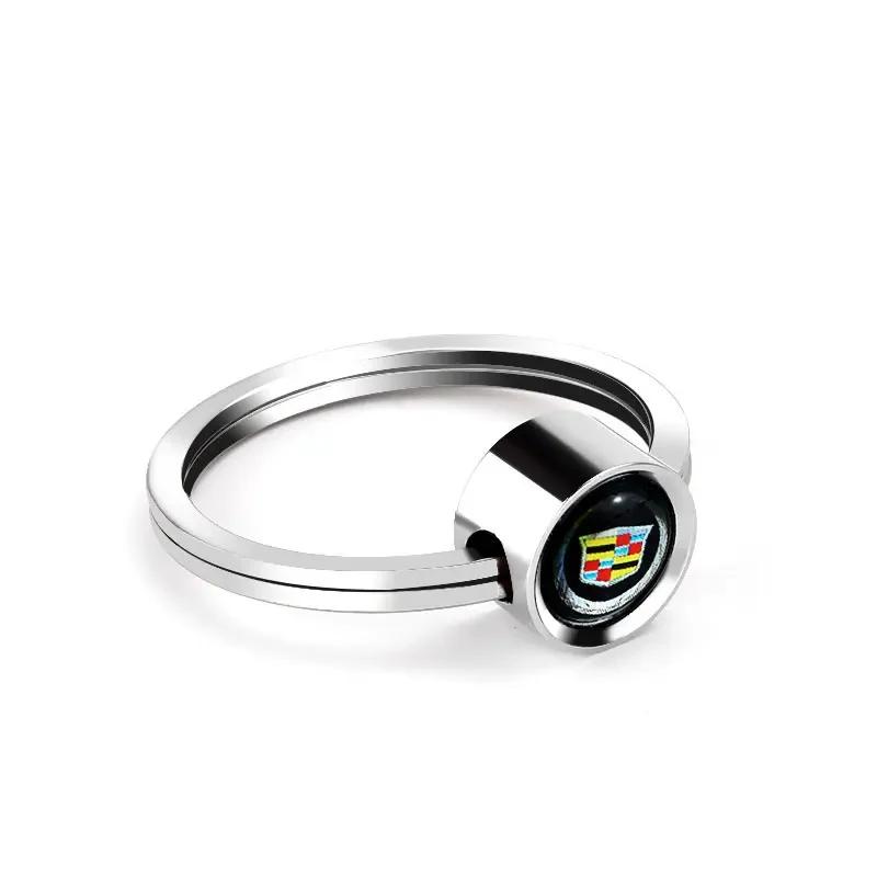 Metal Car Key Chain Keyrings Buckle for Cadillac CT4 CT5 CT6 ATS XTS XT4 XT5 XT6 Escalade SRX BLS Seville Styling Accessories