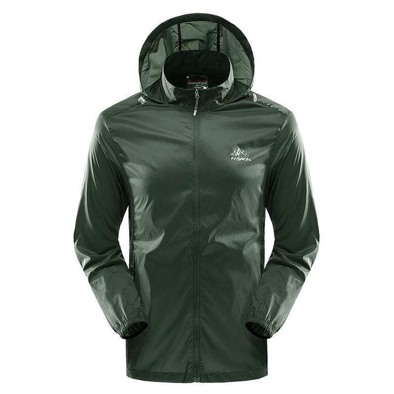 Солнцезащитная одежда Мужская летняя ультратонкая дышащая куртка Мужская куртка с капюшоном Спортивная одежда для кожи