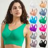 Large Size Sports Bra For Women Wireless Seamless Push Up Padded Yoga Fitness Bra Tops Women Bra Plus Size 5XL