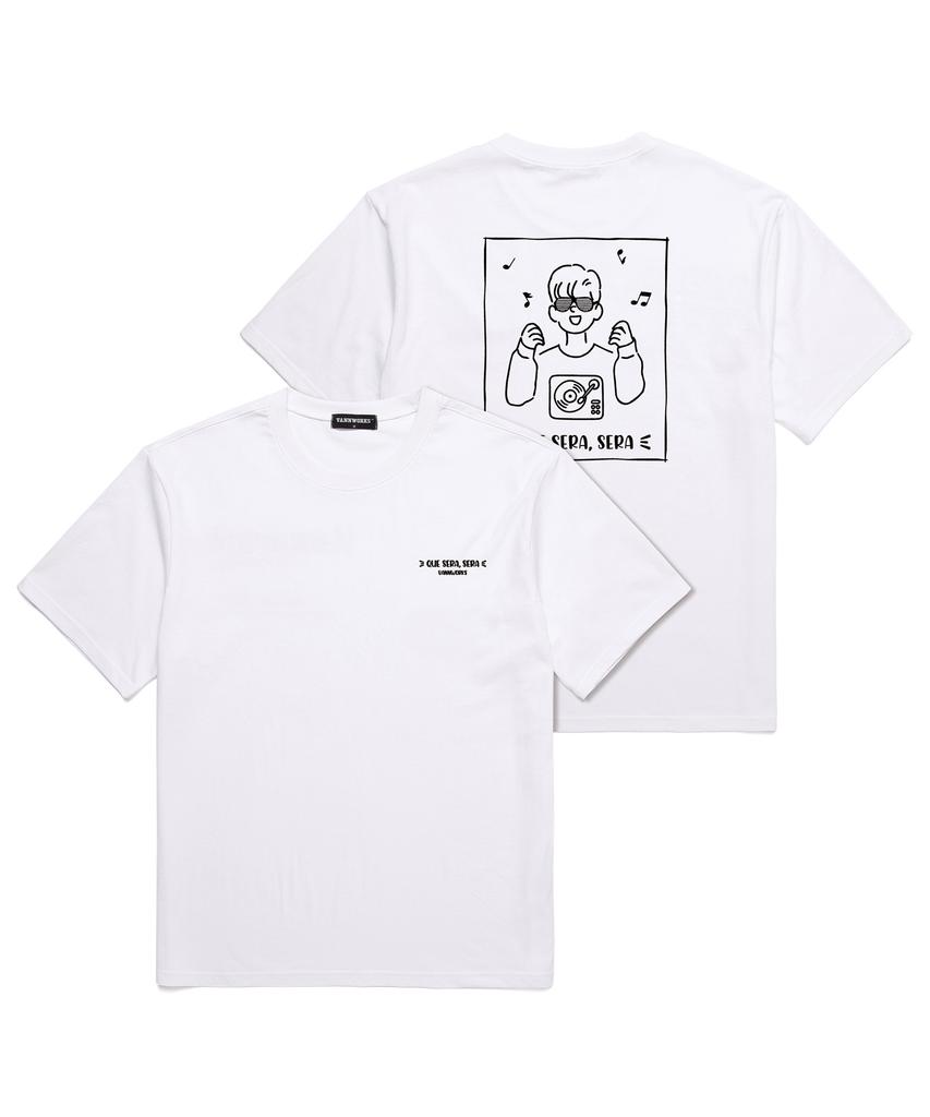 VANNWORKS Que Sera Sera Man Ver Oversized Short Sleeve T-Shirt (Vncts234) White