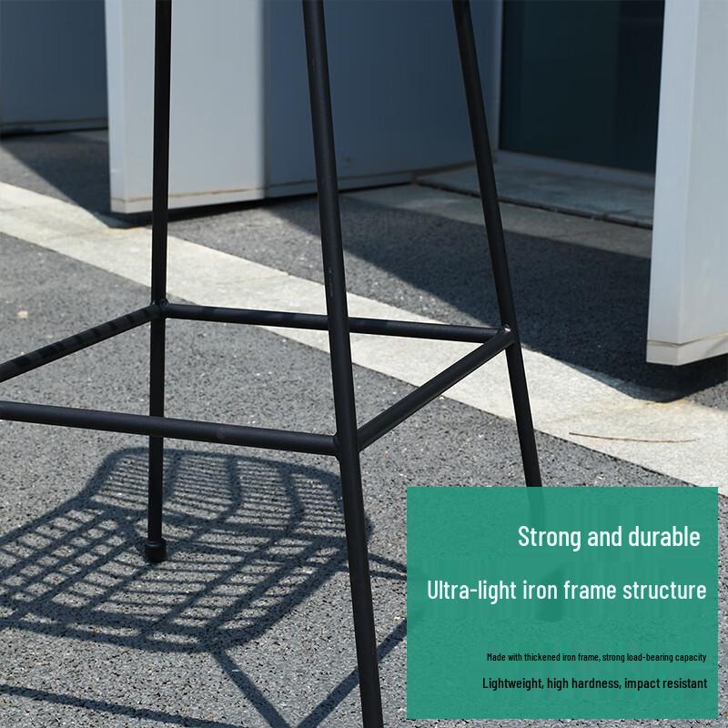OLOMM Outdoor Rattan Bar Stool