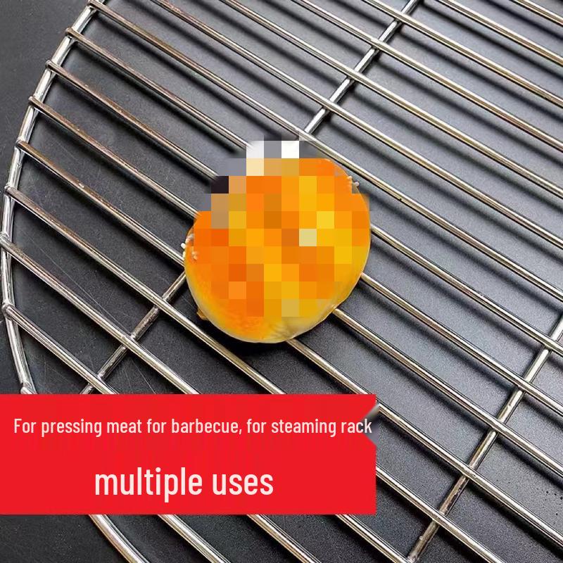 Stainless Steel BBQ Grill Press with Handle