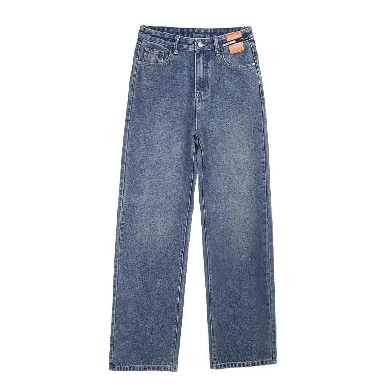 Women's High-Waisted Fleece-Lined Wide-Leg Jeans - Popular Winter 2024 Style