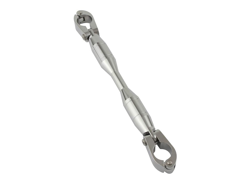 SHIFT UP Handlebar Brace Kit for Monkey 125 270067 (Standard Handlebars, Plated)