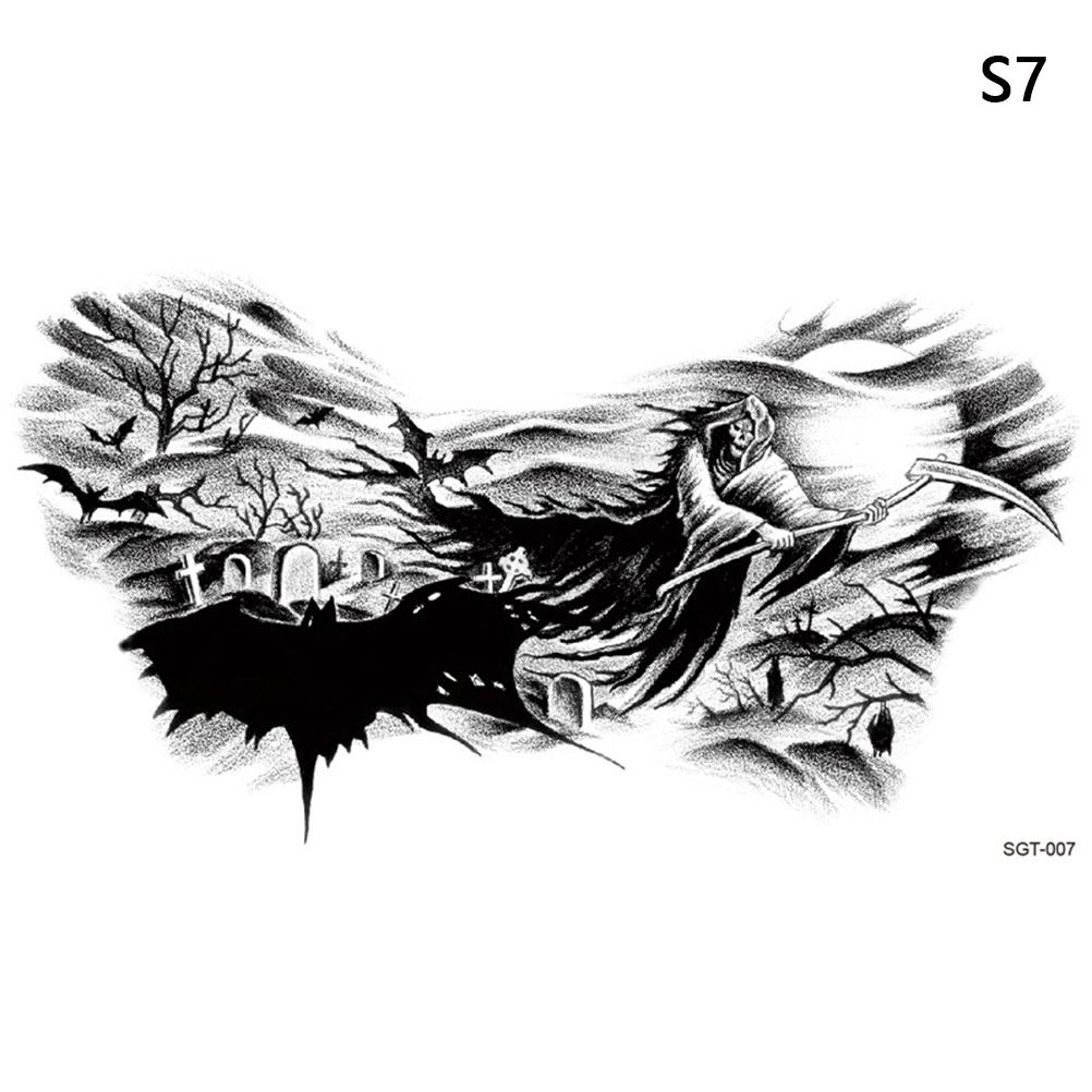 Large Chest Waist Shoulder Back Waterproof Temporary Tattoo Sticker Cross