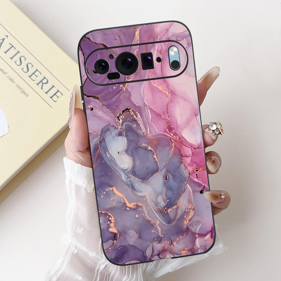 Silicone Butterfly Flower Aesthetic Cover Case For Google Pixel 9 Pro 9A Funda Use For Google 8 8a 8Pro Soft Matte Bumper Capa