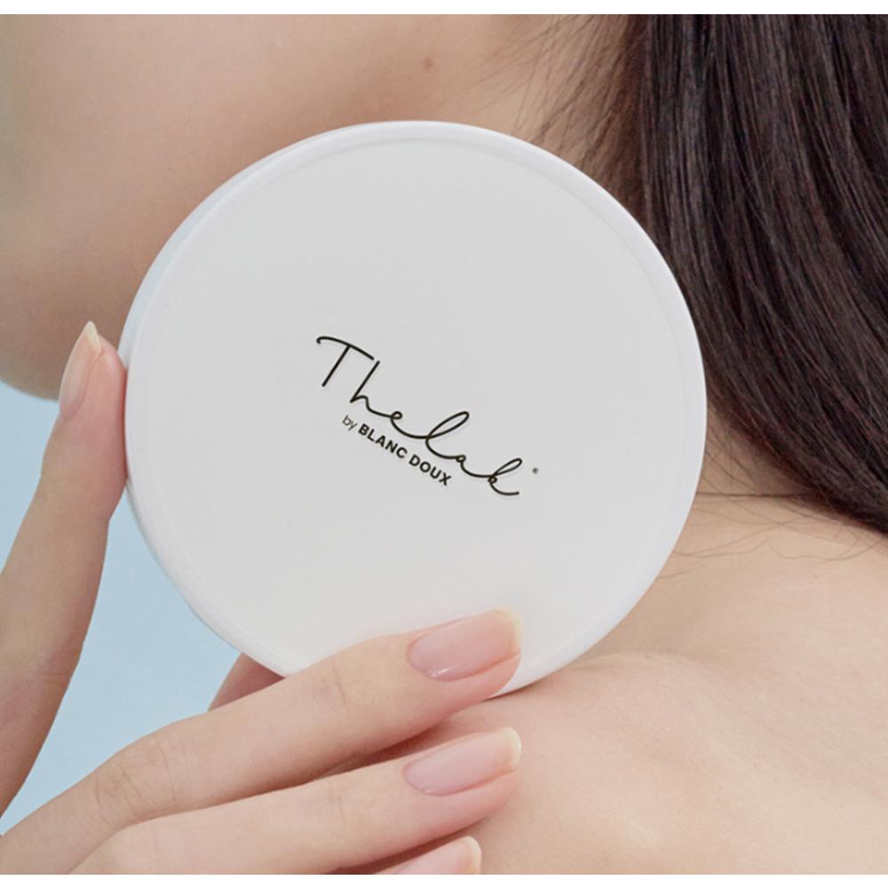 The Lab by Blanc Doux Oligo Hyaluronic Acid Healthy Cream Cushion Foundation 12g + Refill, No. 01 Ivory, 1 Set