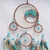 1Pc Turquoise Colored Feather Tree of Life Dream Catcher Ornaments for Wedding Home Decor Party Favors Gifts for Friends