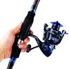 Telescopic Carbon  Spinning Rod with 13+1 BB Spinning Reels Portable Travel Fishing Rod Reel Combos