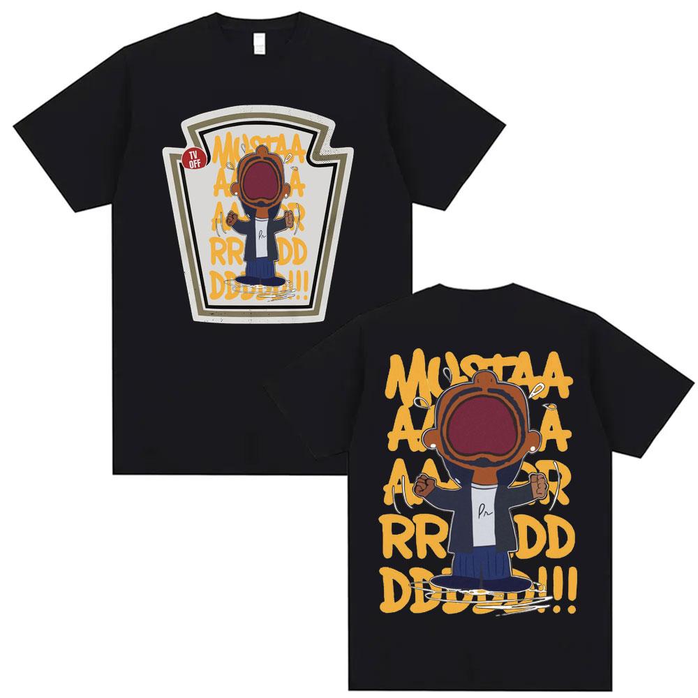 2025 Summer Kendrick Lamar Mustard T Shirts Unisex Harajuku Hip Hop Short Sleeve Popular Music 100 Pure Cotton Printed Tshirt