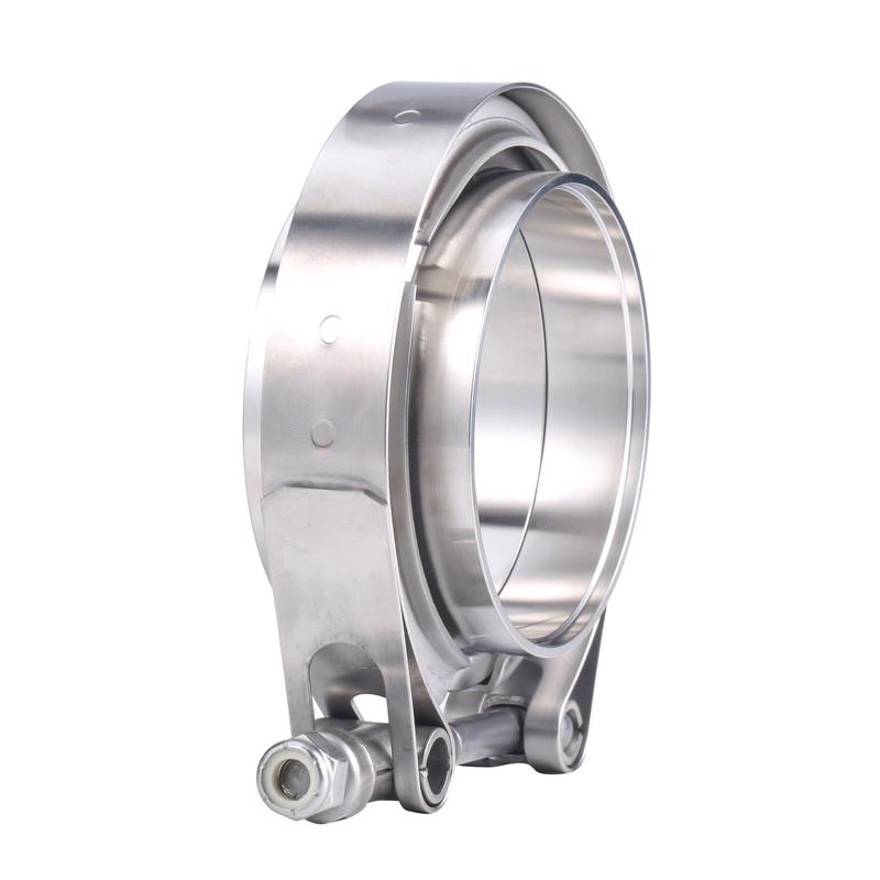 304 Stainless Steel V Band Clamp 2" 2.5" 3 Inch 51 63 76 mm Turbo Exhaust Pipe Vband Clamp Male Female Flange V Clamp Kits