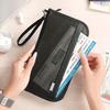 Large Capacity Fashionable Portable Card Wallet Hand Travel Bag Zipper Wholesale Boarding Passport Bag Multifunctional Small Credit Card Bag