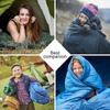 Спальный мешок для кемпинга, легкий, 4-сезонный, теплый, походный, зимний, хлопковый спальный мешок