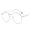 Metal Frame Glasses Anti Blue Light Polygon Round Glasses Unisex Blue Ray Blocking Optical Eyeglasses Car Transparent Eyewear