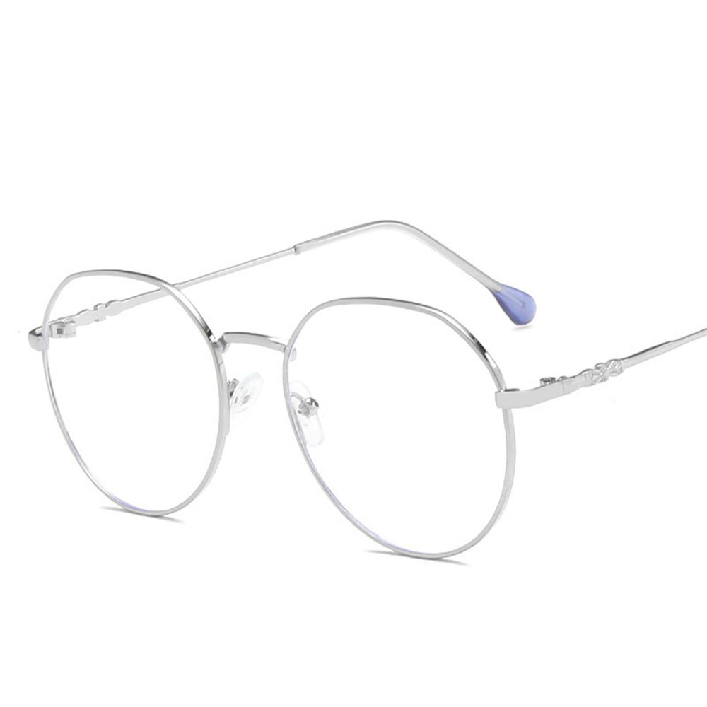 Metal Frame Glasses Anti Blue Light Polygon Round Glasses Unisex Blue Ray Blocking Optical Eyeglasses Car Transparent Eyewear