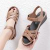 Women's Sandals Summer Flat Bottom Soft-soled Beach Sandals Mother Shoes
