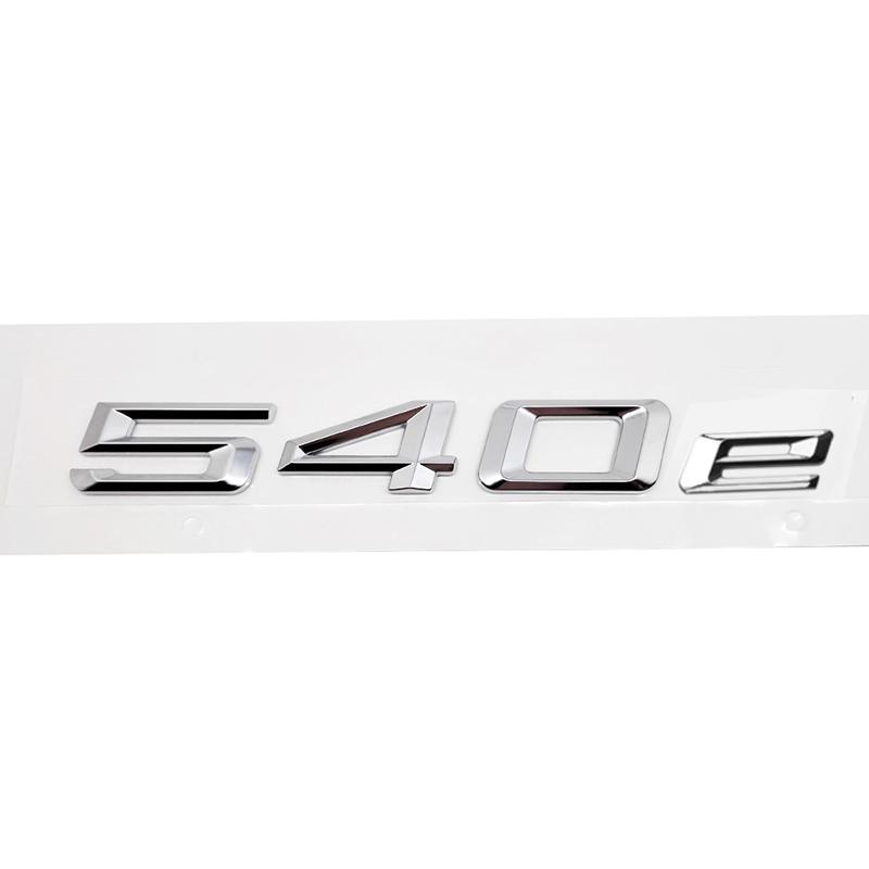 ABS Car Rear Trunk Letters Logo Badge Emblem Sticker For BMW 5 Series 520e 525e 528e 530e 535e 540e 550e E39 E60 E61 F10 F11 G30