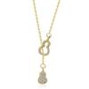 Titanium Steel Double Gourd Necklace Female Ins Happy Lucky Fulu Gourd Versatile Temperament Collarbone Chain Light Luxury Design