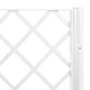 Planter with Trellis White 200 x 160 x 142 cm PP