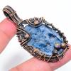 Sodalite Handmade Copper Wire Wrap Jewelry Pendant 2.56" L0W45