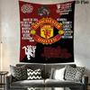 Man Utd Q Wall Hanging Printed Fabric Blanket Decorative Tapestries for Bedroom Living Room Home Decor