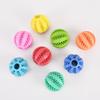 Durable Rubber Dog Toy: Treat Dispensing, Teeth Cleaning, Chewing, Self-Entertainment, Interactive Boredom Relief Ball