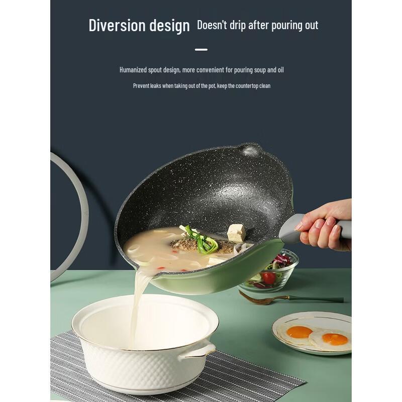 COOKER KING 30-сантиметровый вок с антипригарным покрытием из маifan-камня