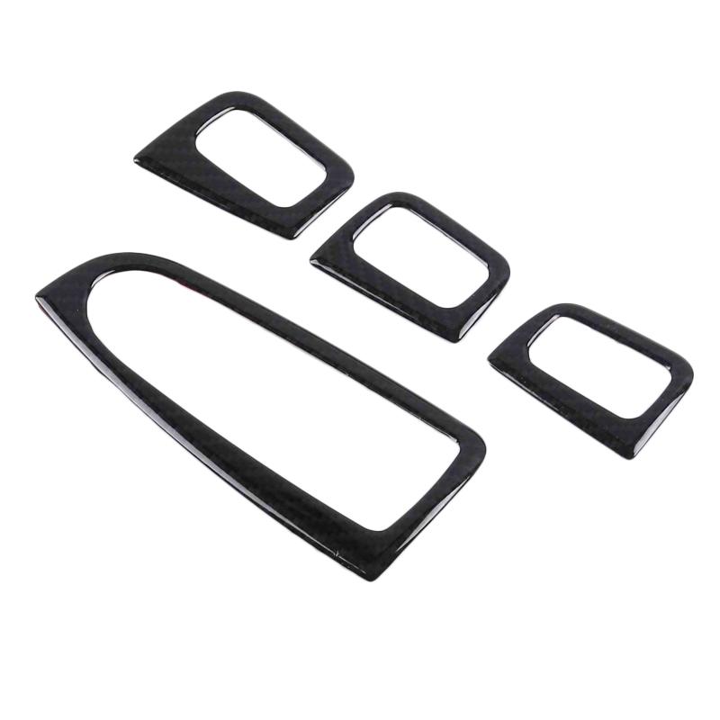 Автомобиль-Стайлинг, внутренняя отделка, кнопка подъема окна, переключатель, блестки, ABS, углеродное волокно/серебристый для Mercedes Benz New C Class W205