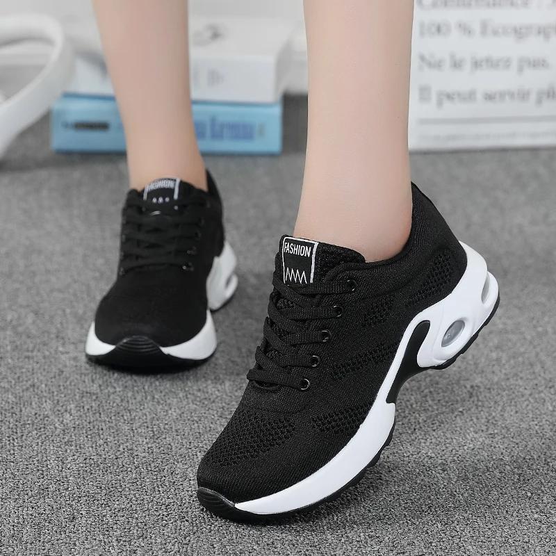 Fashion Women Shoes White Black Running Shoes For Women Outdoor Sneakers Sports Shoes Tennis