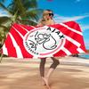 Пляжное полотенце с эмблемой AFC Ajax, Быстросохнущее, Легко ухаживать, Подходит как для фитнеса, так и для пляжного отдыха, Спортивный незаменимый аксессуар