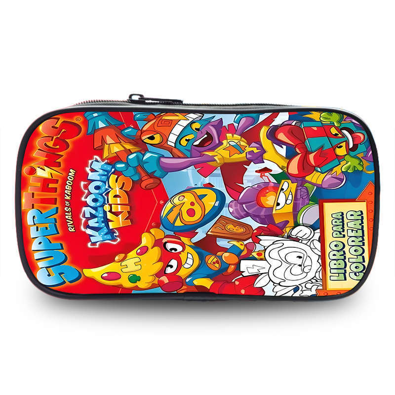 Super Zings Pencil Case Fashionable Comfortable Student Anime Collectible Storage Bag Multifunctional Large Capacity Casual Portable