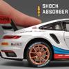 1:24 911 Gt3 Rsr Cayenne Игрушки-машинки Литая модель из сплава Открывающиеся двери со звуком и светом Инерционные машинки Детский подарок Коллекция