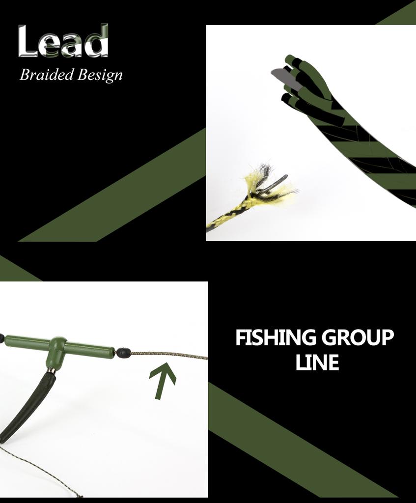 Рыболовная плетеная веревка 10 м, 20-60 фунтов, поводковая леска