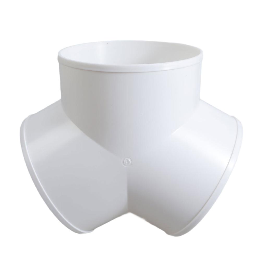 Y-образный воздуховодный соединитель Быстроразъемное соединение для вентиляционной трубы Муфта 3-ходовой разветвитель ПВХ Выхлопная труба Переносные фитинги