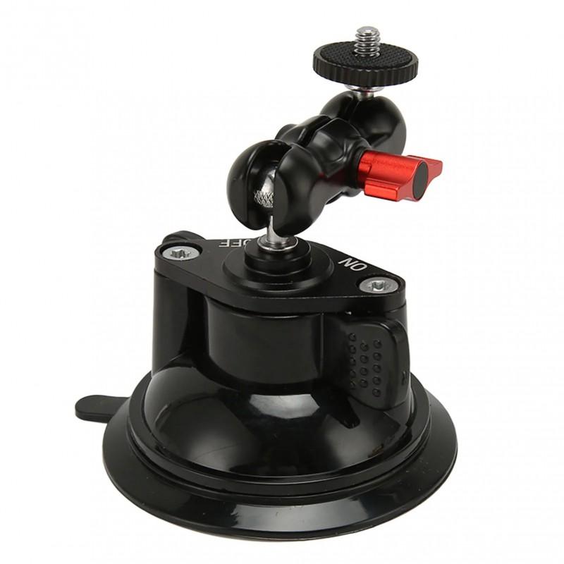 Universal Car Windshield Mount With Ball Head Tripod Adapter Action Camera Smartphone Gimbal