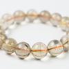 Jewelry Town Shosenkyo Rutilated Quartz 16cm Inner Power Stone for Good and Work [Eigado] Bracelet, 13.5mm Beads, Diameter, Fortune, Money,