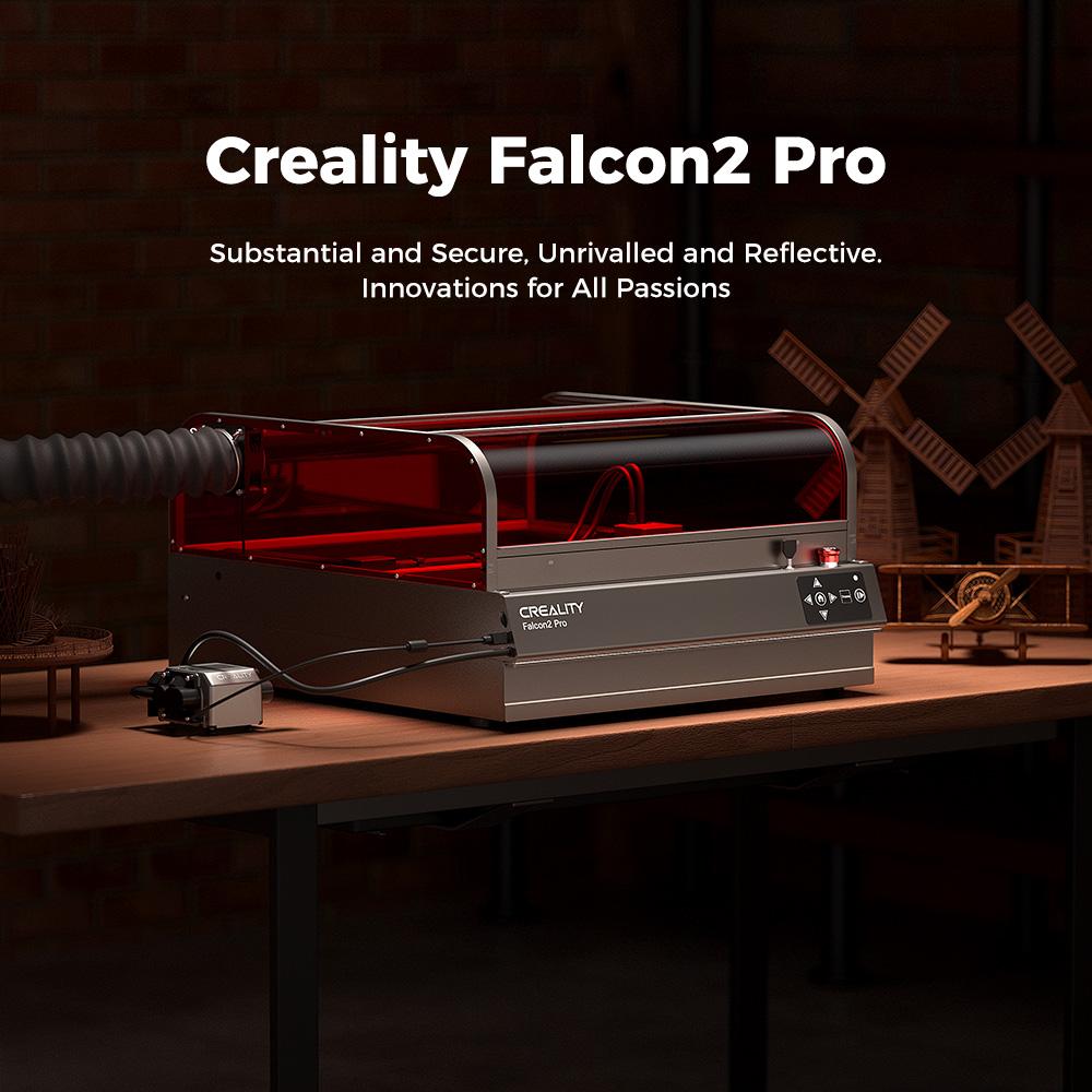 Лазерный гравер Creality Falcon2 Pro 40 Вт, лазерный гравер и резак класса 1 для карманного компьютера