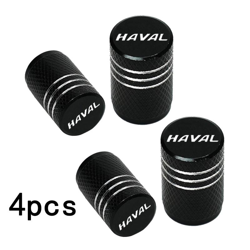 For Haval F7/F7X H6 H2 H3 H4 H8 H9 2018 Accessories Car Styling 4PCS Car Wheel Tire Valve caps CNC Aluminum Airtight Covers