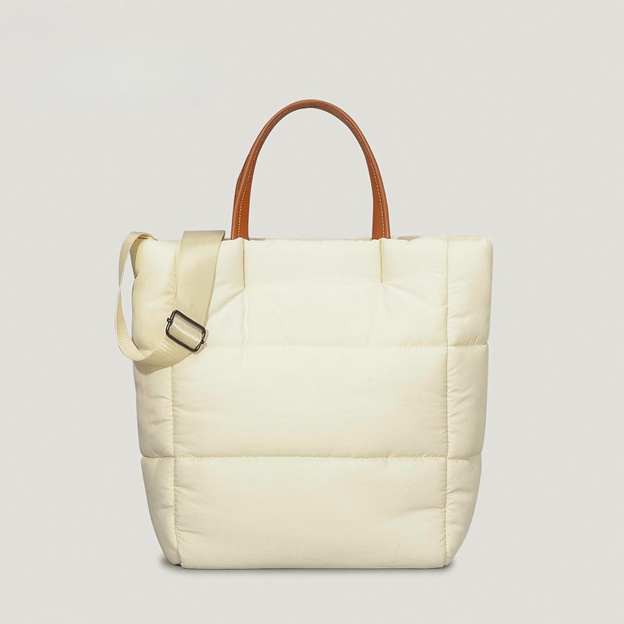 Женская сумка Cloud Feather Cotton Vintage Silver Stitching Space Tote Bag Большая вместимость Сумка