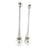 Les Trésors De Lily [N6286] - Silver Ivory Designer 'Sissi' Earrings