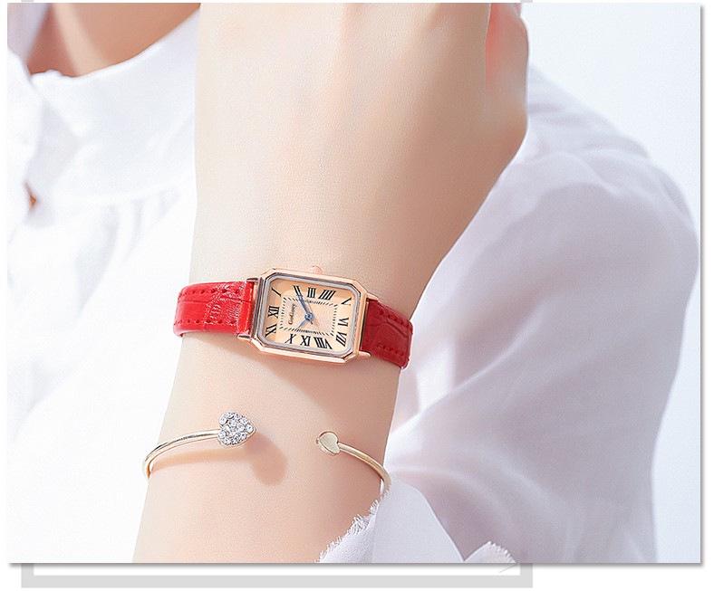 Женские водонепроницаемые прямоугольные часы - Корейский стиль, трендовые и популярные в TikTok