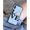 YNDFCNB I love Volleyball Phone Case for iphone 11 12 Mini Pro Max X XS MAX 6 6s 7 8 Plus 5 5S 5SE XR SE2020