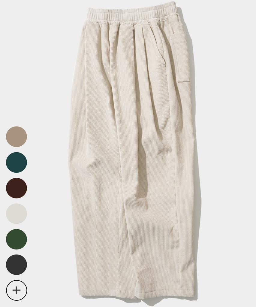 FP142 Midwhale Corduroy Wide Pants 8 Styles Light Beige Sjlp1382