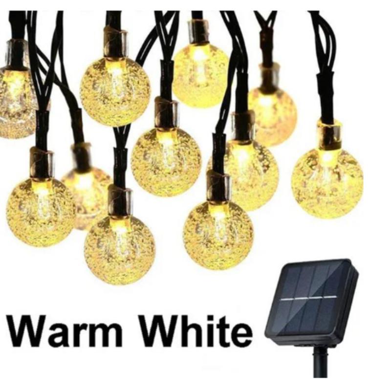 1 шт. солнечные гирлянды уличные 20 светодиодных хрустальных глобусов водонепроницаемые солнечные гирлянды гирлянды для сада Рождественский декор Рамадана