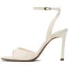 Fashionable Ankle Strap High Heels Sandals Women Sandals White 12333510001